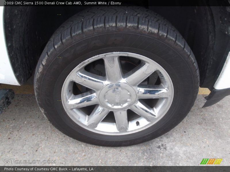 Summit White / Ebony 2009 GMC Sierra 1500 Denali Crew Cab AWD