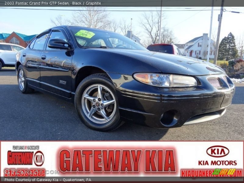 Black / Graphite 2003 Pontiac Grand Prix GTP Sedan