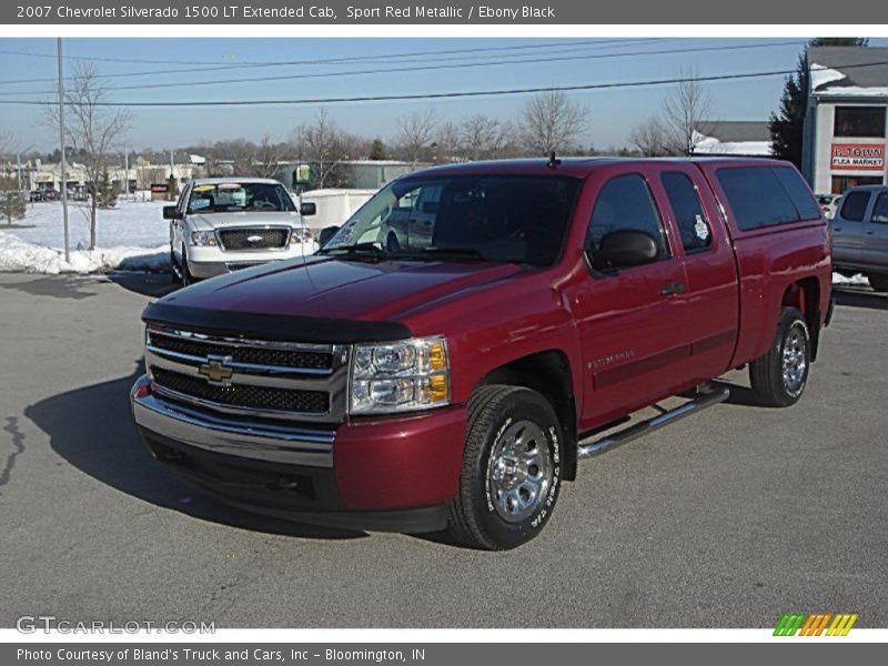 Sport Red Metallic / Ebony Black 2007 Chevrolet Silverado 1500 LT Extended Cab