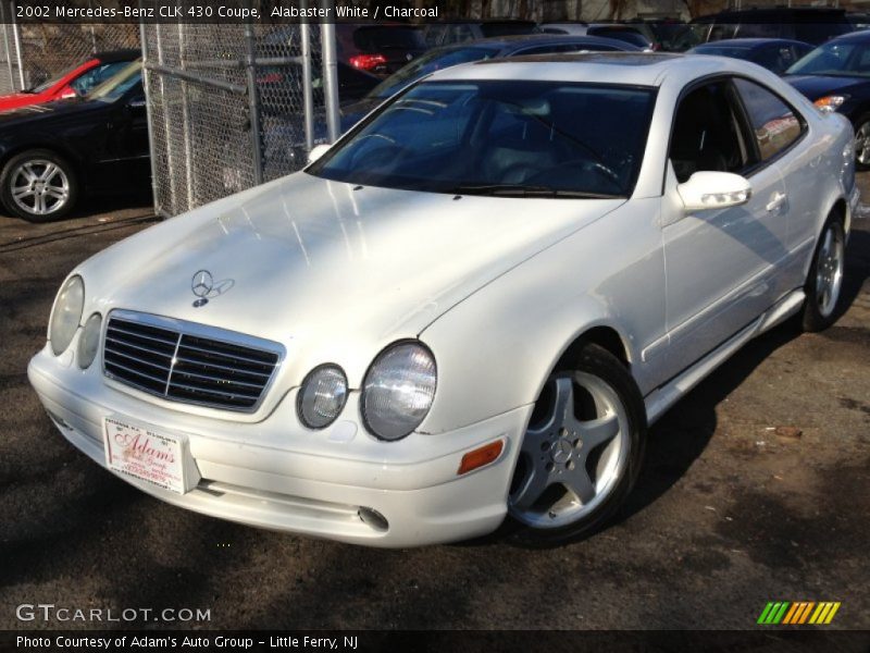 Alabaster White / Charcoal 2002 Mercedes-Benz CLK 430 Coupe