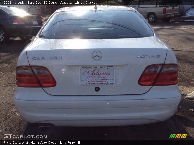 Alabaster White / Charcoal 2002 Mercedes-Benz CLK 430 Coupe