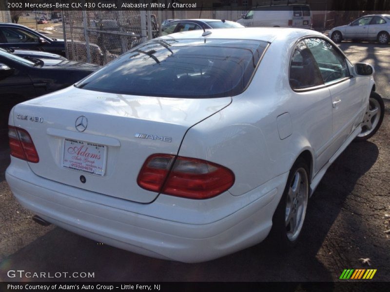 Alabaster White / Charcoal 2002 Mercedes-Benz CLK 430 Coupe