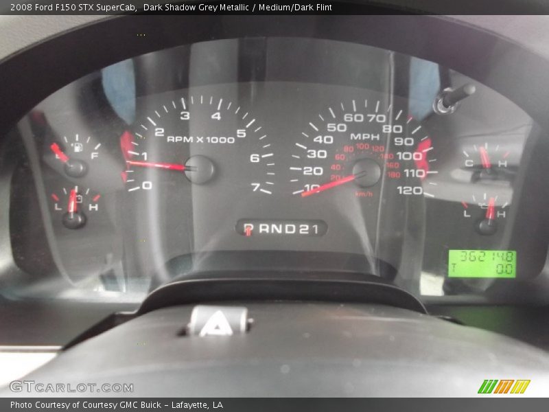 Dark Shadow Grey Metallic / Medium/Dark Flint 2008 Ford F150 STX SuperCab