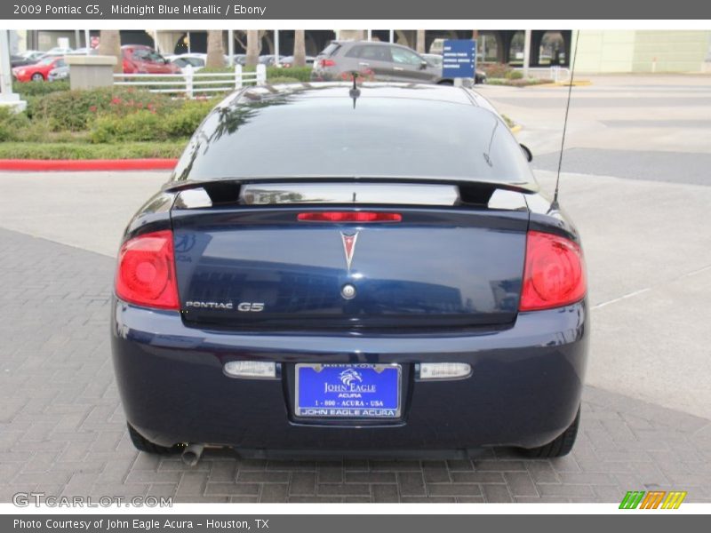 Midnight Blue Metallic / Ebony 2009 Pontiac G5