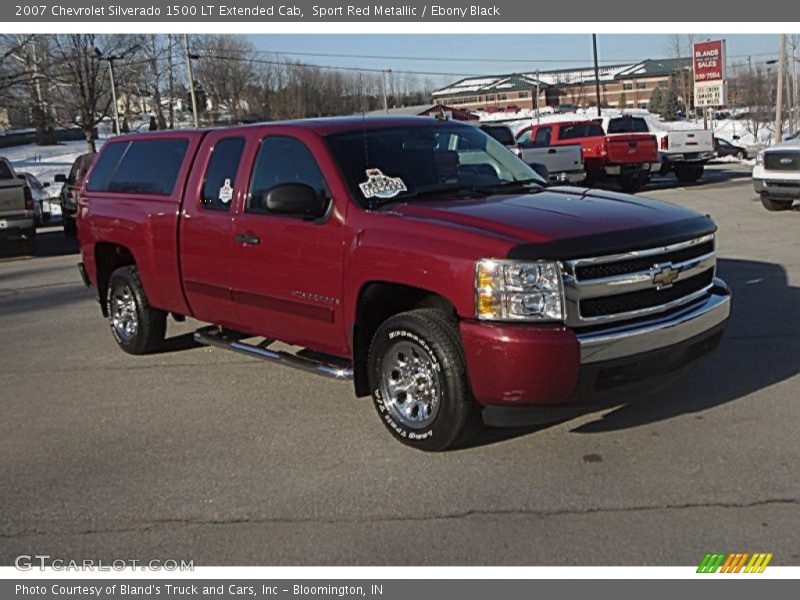 Sport Red Metallic / Ebony Black 2007 Chevrolet Silverado 1500 LT Extended Cab
