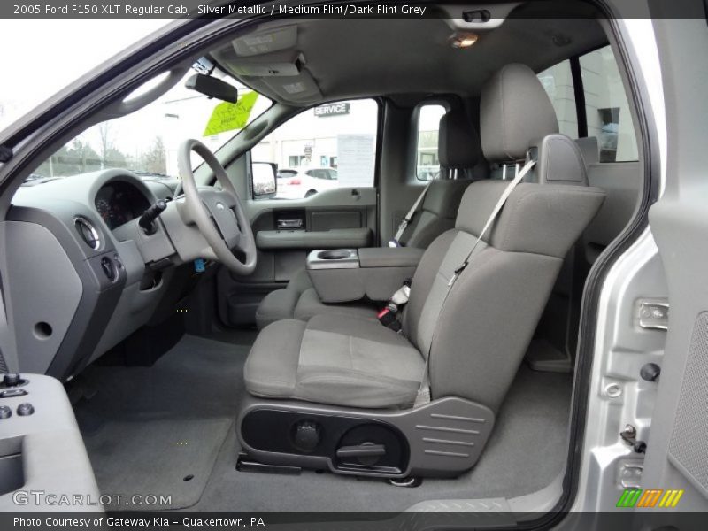 Silver Metallic / Medium Flint/Dark Flint Grey 2005 Ford F150 XLT Regular Cab