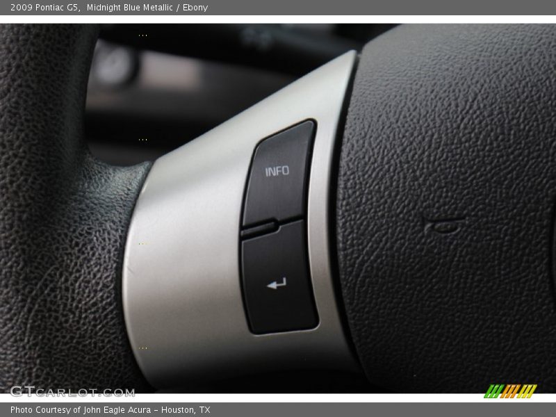 Midnight Blue Metallic / Ebony 2009 Pontiac G5