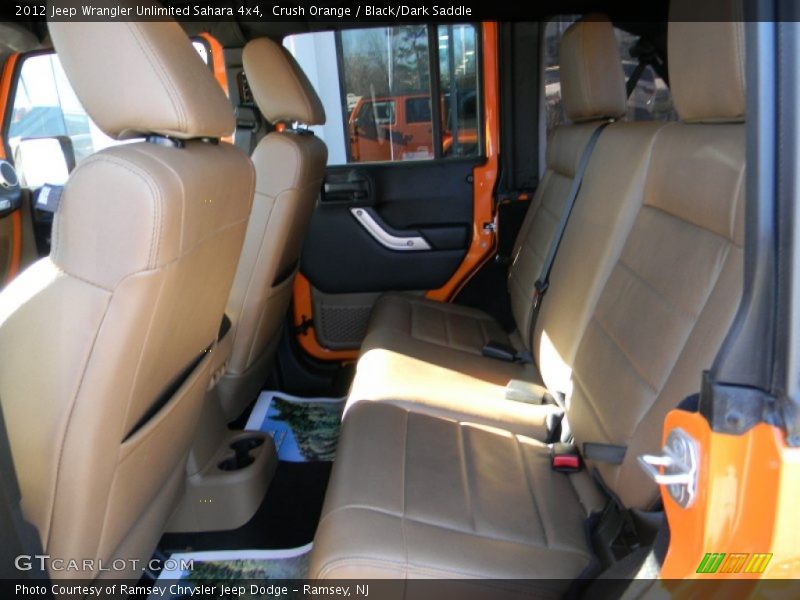 Crush Orange / Black/Dark Saddle 2012 Jeep Wrangler Unlimited Sahara 4x4