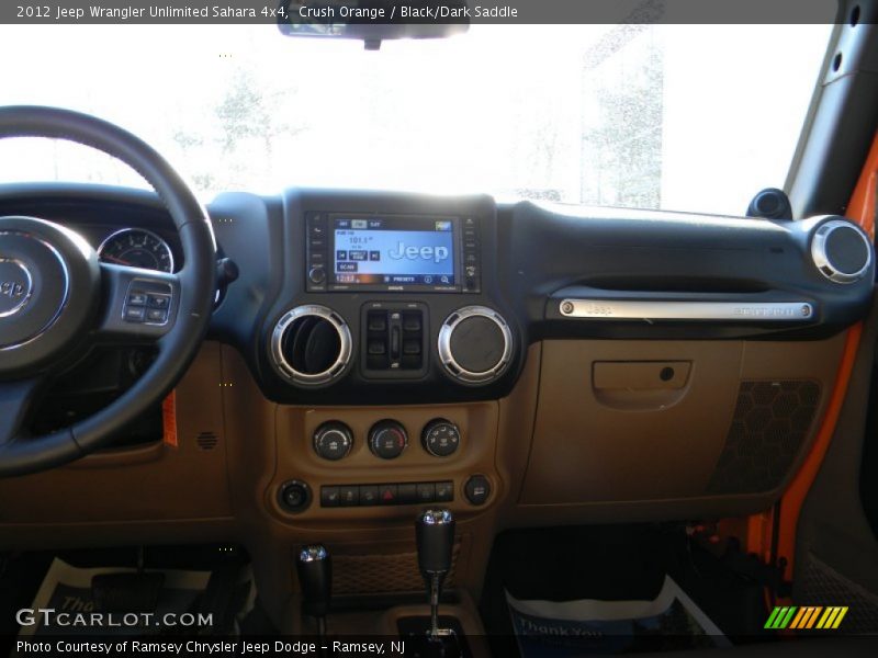 Crush Orange / Black/Dark Saddle 2012 Jeep Wrangler Unlimited Sahara 4x4