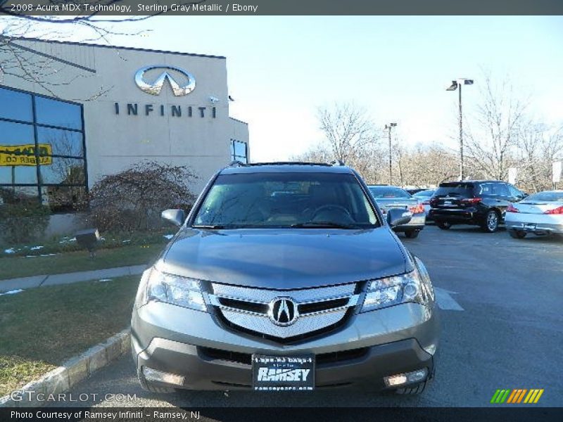 Sterling Gray Metallic / Ebony 2008 Acura MDX Technology