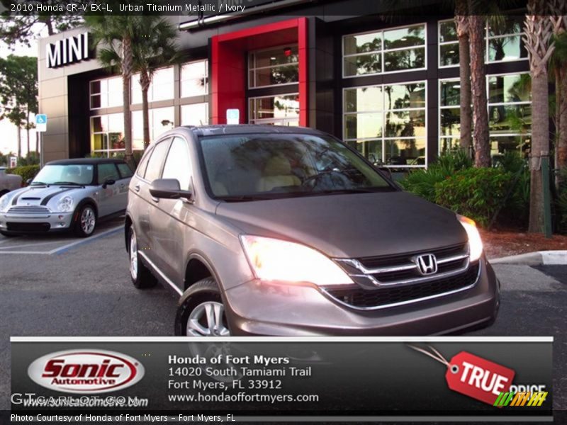 Urban Titanium Metallic / Ivory 2010 Honda CR-V EX-L