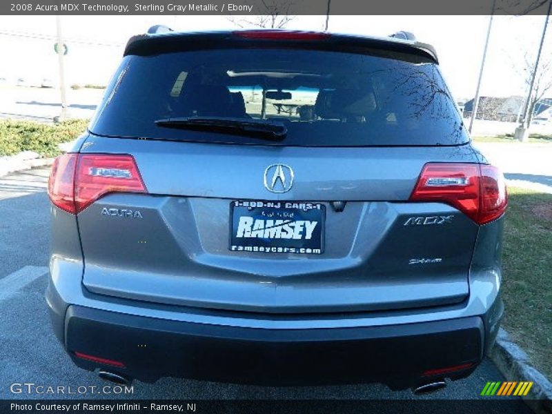 Sterling Gray Metallic / Ebony 2008 Acura MDX Technology