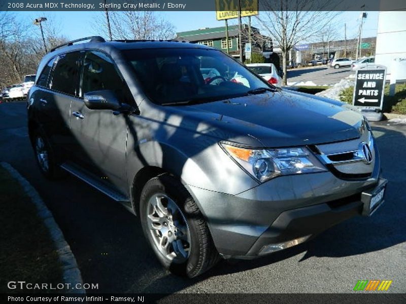 Sterling Gray Metallic / Ebony 2008 Acura MDX Technology