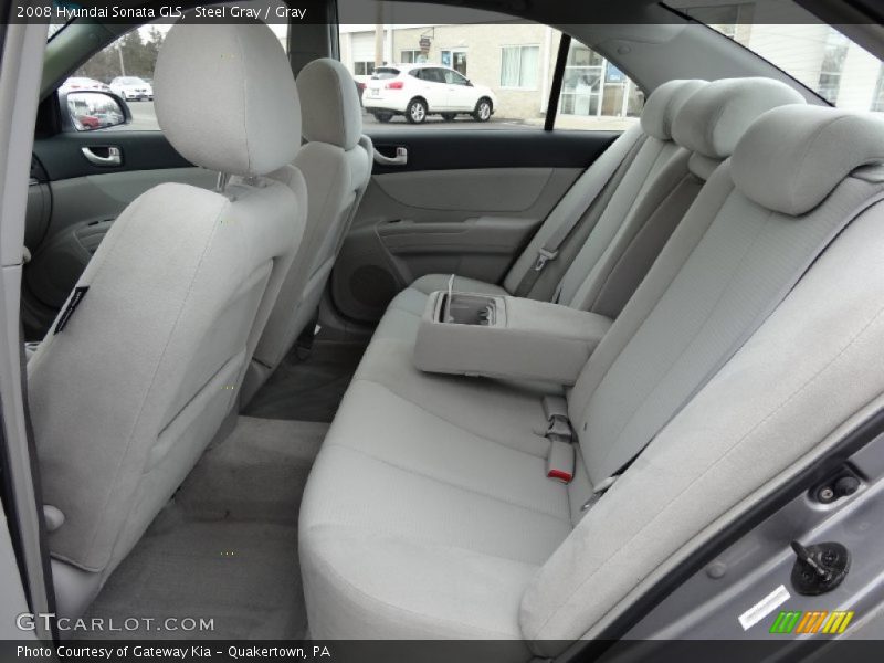 Steel Gray / Gray 2008 Hyundai Sonata GLS