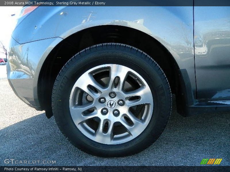 Sterling Gray Metallic / Ebony 2008 Acura MDX Technology