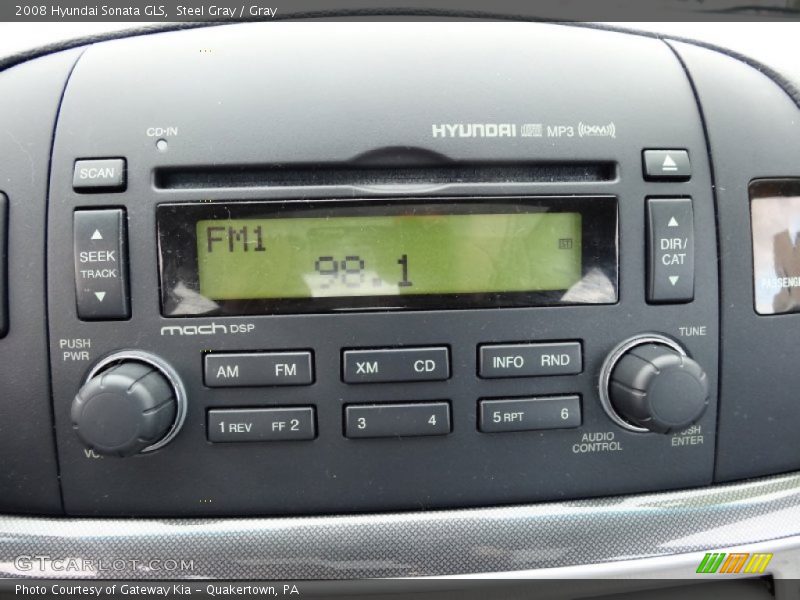 Steel Gray / Gray 2008 Hyundai Sonata GLS