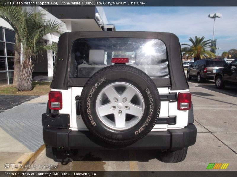 Stone White / Dark Slate Gray/Medium Slate Gray 2010 Jeep Wrangler Sport 4x4