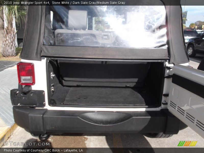 Stone White / Dark Slate Gray/Medium Slate Gray 2010 Jeep Wrangler Sport 4x4