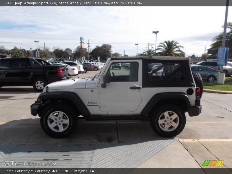 Stone White / Dark Slate Gray/Medium Slate Gray 2010 Jeep Wrangler Sport 4x4