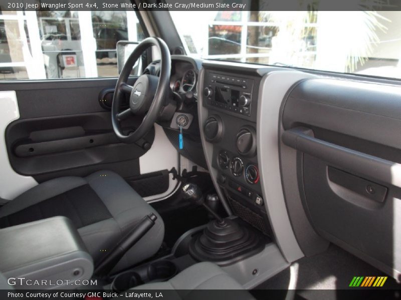 Stone White / Dark Slate Gray/Medium Slate Gray 2010 Jeep Wrangler Sport 4x4