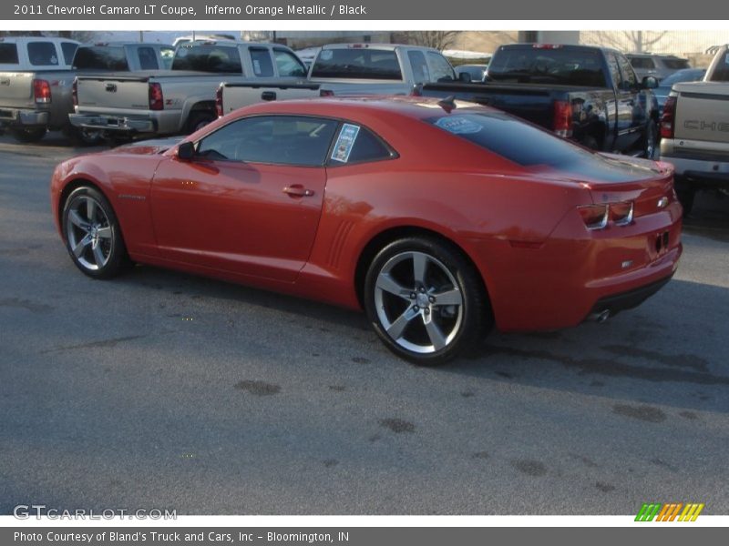 Inferno Orange Metallic / Black 2011 Chevrolet Camaro LT Coupe
