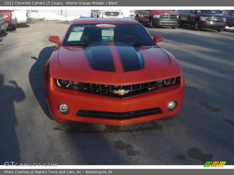 Inferno Orange Metallic / Black 2011 Chevrolet Camaro LT Coupe