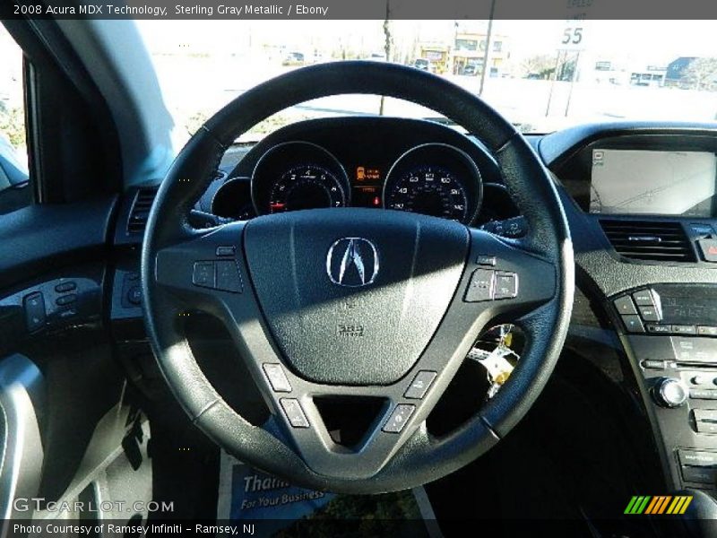 Sterling Gray Metallic / Ebony 2008 Acura MDX Technology