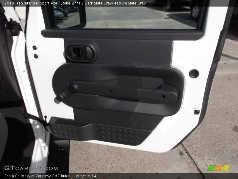 Stone White / Dark Slate Gray/Medium Slate Gray 2010 Jeep Wrangler Sport 4x4