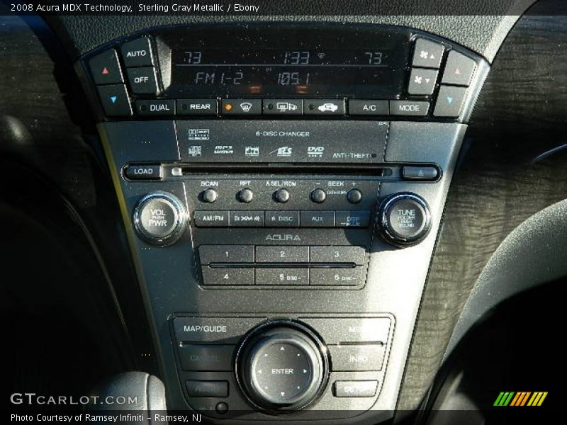 Sterling Gray Metallic / Ebony 2008 Acura MDX Technology