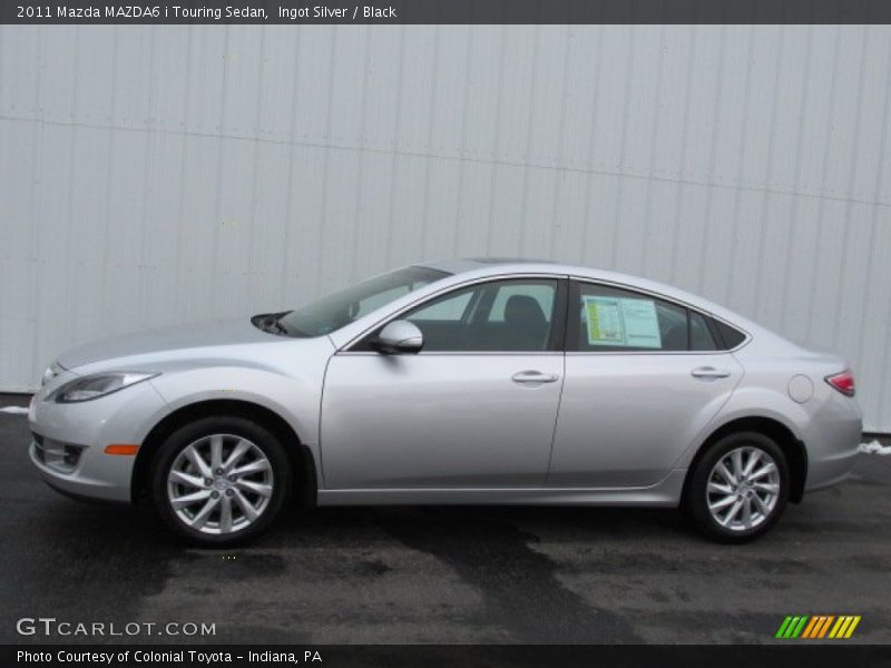 Ingot Silver / Black 2011 Mazda MAZDA6 i Touring Sedan