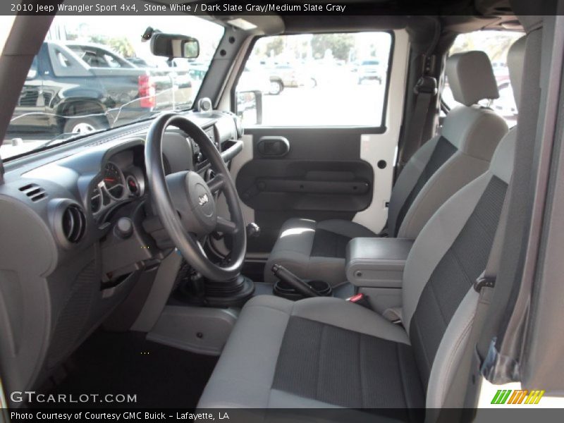 Stone White / Dark Slate Gray/Medium Slate Gray 2010 Jeep Wrangler Sport 4x4