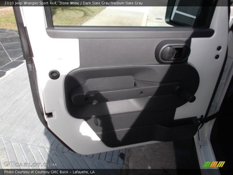 Stone White / Dark Slate Gray/Medium Slate Gray 2010 Jeep Wrangler Sport 4x4