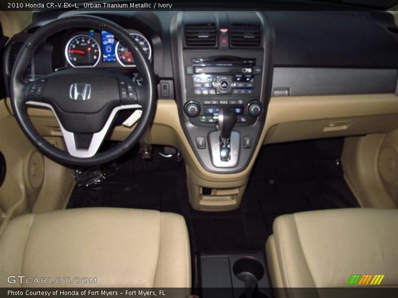 Urban Titanium Metallic / Ivory 2010 Honda CR-V EX-L