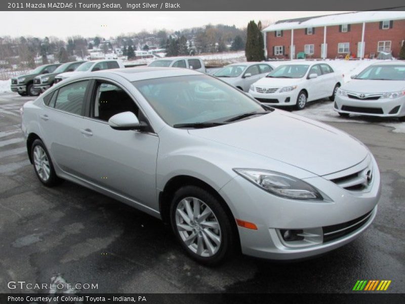 Ingot Silver / Black 2011 Mazda MAZDA6 i Touring Sedan