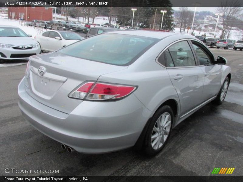 Ingot Silver / Black 2011 Mazda MAZDA6 i Touring Sedan