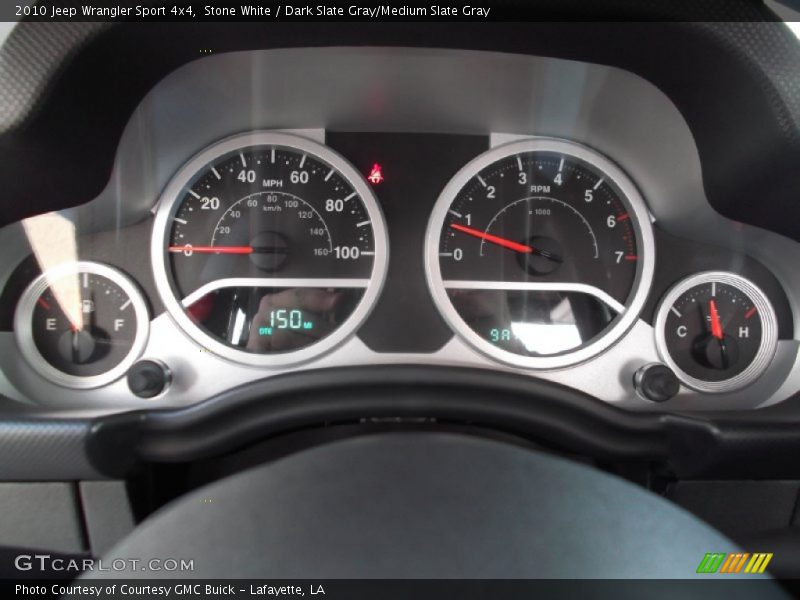 Stone White / Dark Slate Gray/Medium Slate Gray 2010 Jeep Wrangler Sport 4x4