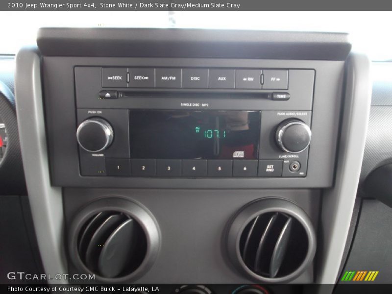 Stone White / Dark Slate Gray/Medium Slate Gray 2010 Jeep Wrangler Sport 4x4
