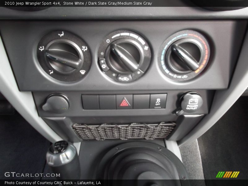 Stone White / Dark Slate Gray/Medium Slate Gray 2010 Jeep Wrangler Sport 4x4
