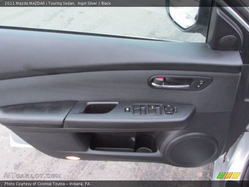 Ingot Silver / Black 2011 Mazda MAZDA6 i Touring Sedan