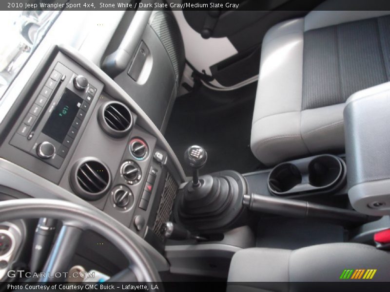 Stone White / Dark Slate Gray/Medium Slate Gray 2010 Jeep Wrangler Sport 4x4