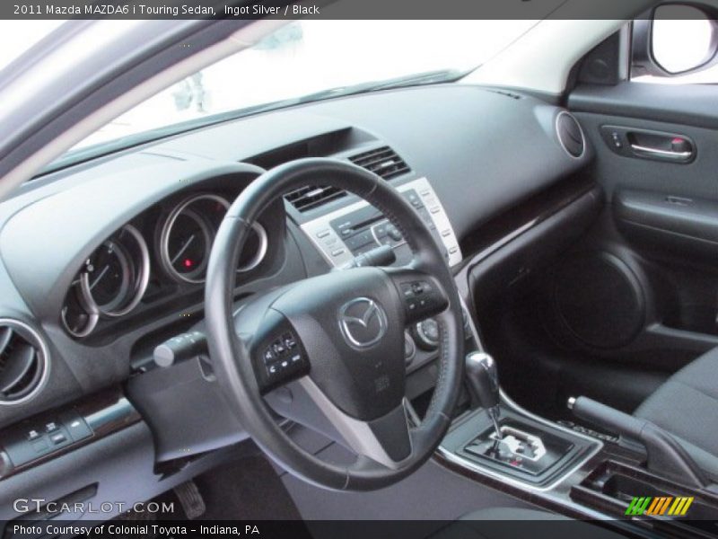 Ingot Silver / Black 2011 Mazda MAZDA6 i Touring Sedan