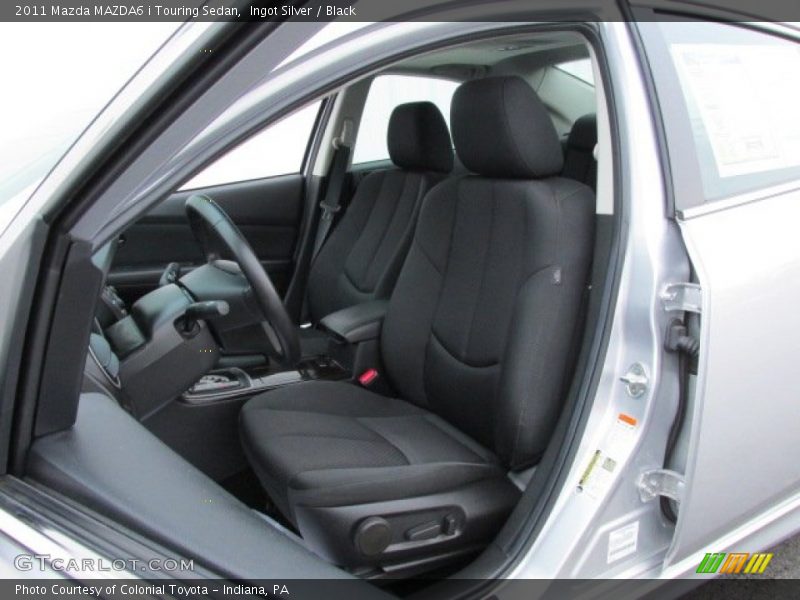 Ingot Silver / Black 2011 Mazda MAZDA6 i Touring Sedan