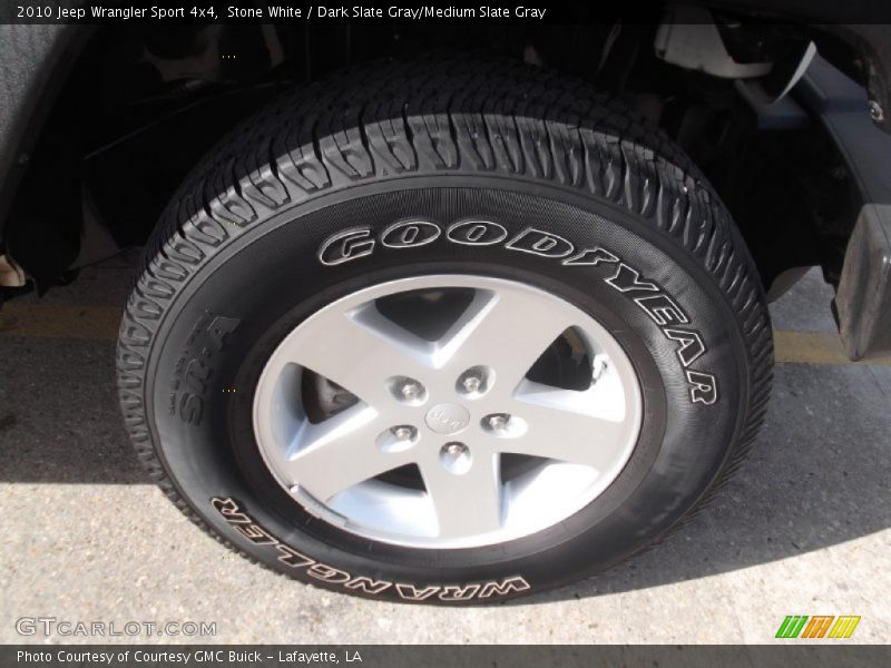 Stone White / Dark Slate Gray/Medium Slate Gray 2010 Jeep Wrangler Sport 4x4
