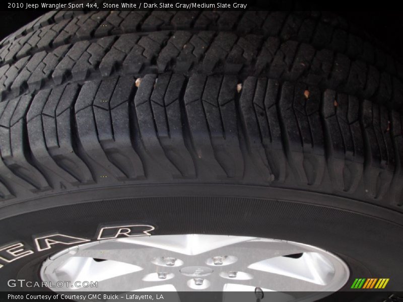 Stone White / Dark Slate Gray/Medium Slate Gray 2010 Jeep Wrangler Sport 4x4