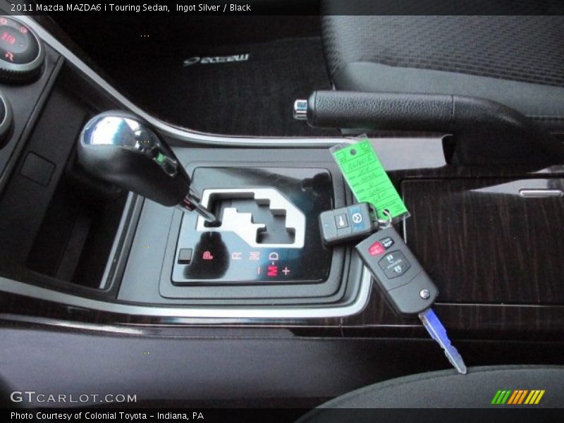 Ingot Silver / Black 2011 Mazda MAZDA6 i Touring Sedan