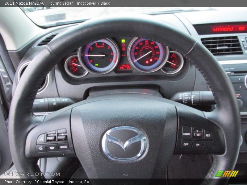 Ingot Silver / Black 2011 Mazda MAZDA6 i Touring Sedan