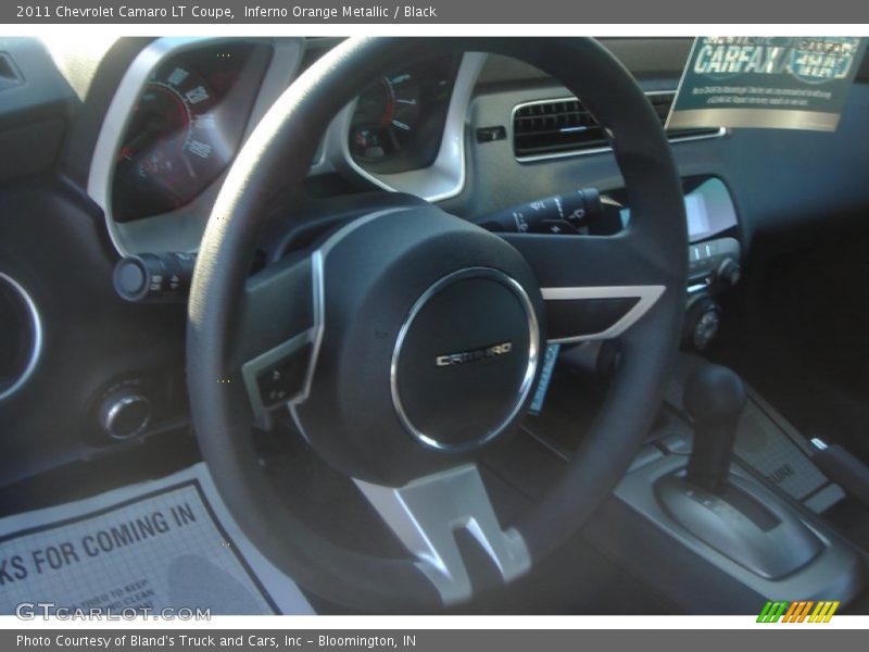 Inferno Orange Metallic / Black 2011 Chevrolet Camaro LT Coupe