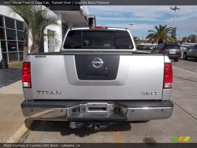 Radiant Silver / Graphite Black/Titanium 2007 Nissan Titan LE Crew Cab