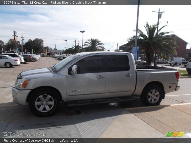Radiant Silver / Graphite Black/Titanium 2007 Nissan Titan LE Crew Cab