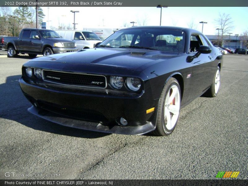Pitch Black / Dark Slate Gray 2012 Dodge Challenger SRT8 392